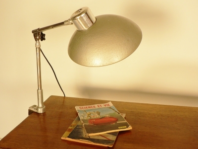 lampe d'atelier ancienne marque solere