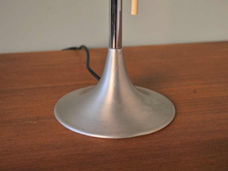Lampe sur pied vintage aluminium